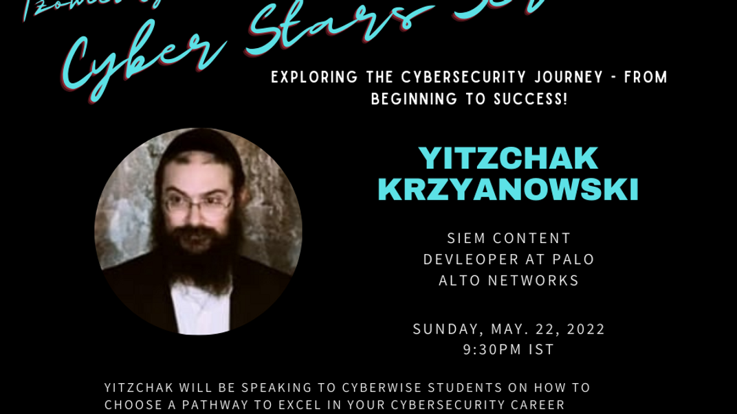 Cyber Star Yitzchak K May 2022
